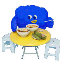 Vee Eating Sticker by Generation Visa