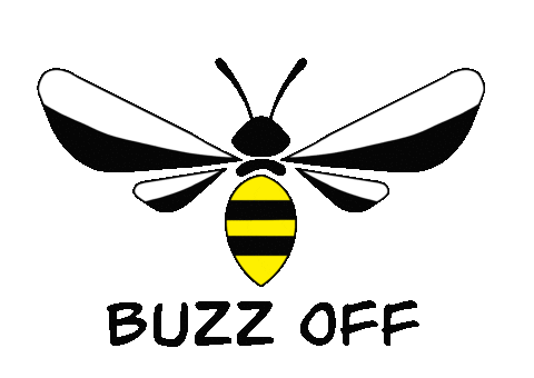 Jenn4387 fly bee off buzz Sticker