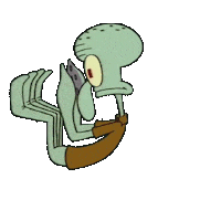 Nervous Bob Esponja Sticker