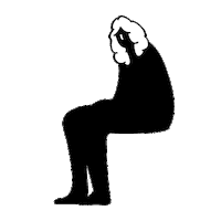 Person Sitting Sticker