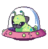 Dog Space Sticker by dantlow