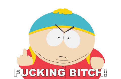 Cartman Middle Finger Sticker by South Park