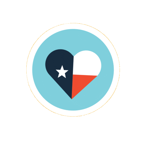 progress_texas heart 2020 vote texas Sticker