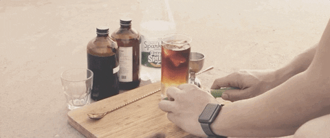 DeconstructedDrinks giphyupload deconstructed drinks cold brew tonic coffee cocktail recipe GIF