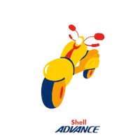 Shell-Advance Moto Sticker by Leandro Mello