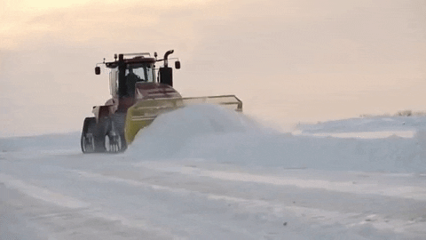 CaseIH giphygifmaker snow goals tractor GIF