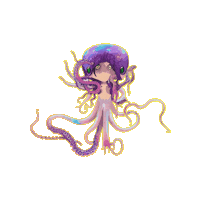 Squid Girl Art Sticker by A Reason To Feel