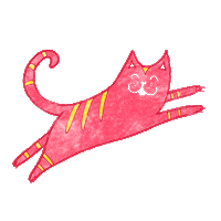 Cat Sticker by La Craie co