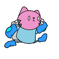 Sci-Fi Running Sticker by whitaswhit