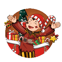 Christmas Santa Sticker by Dewacasino Official
