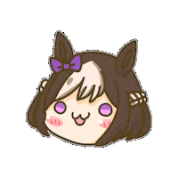 Pretty Derby Uma Musume Sticker by Fluffy the Thunder God 雷神阿毛