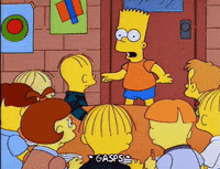 scared bart simpson GIF
