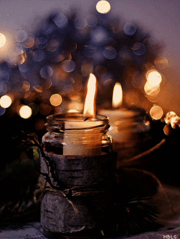 winter candles GIF