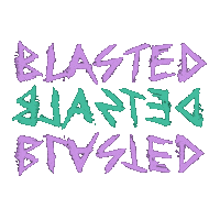 Blastedshop bw streetwear collection violet Sticker
