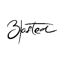 Blastedshop noir signature apparition ecriture Sticker
