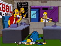 fall over homer simpson GIF