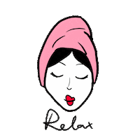 Woman Relaxing Sticker