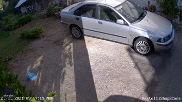 Security Camera Captures Car Shaking During Crete Earthquake