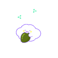 Cloud Eating Sticker