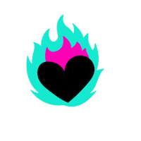 Glava burning heart shami watary وتري Sticker