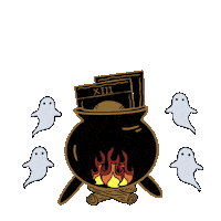 Ghost Death Sticker by Rhianna Moon