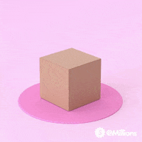 Ad gif. Ad for Millions. Cardboard box opens and a kitten peeks out. It closes and opens again and a coin pops out.