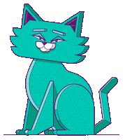 VidamStudio cat illustration kawaii rainbow Sticker