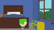 kyle broflovski window GIF by South Park 