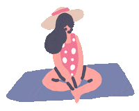 Summer Time Girl Sticker by Sara Maese