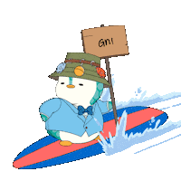 Summer Time Sticker by Pudgy Penguins