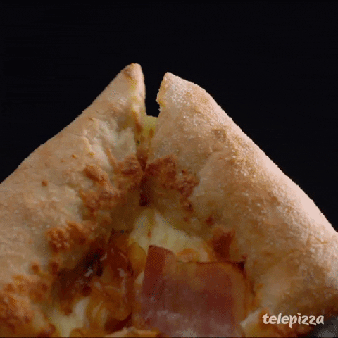 telepizza giphyupload pizza cheese bacon GIF