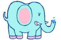Water Elephant Sticker