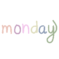 Days Of The Week Rainbow Sticker