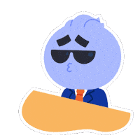 Bored Agent Sticker by Kwantel