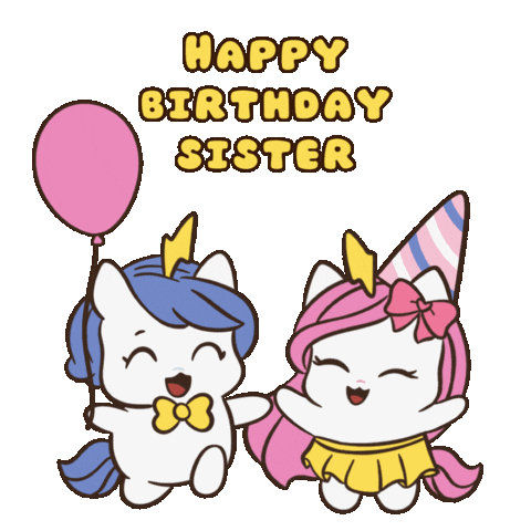 Happy Birthday To You Bu Sticker by Brave Unicorn