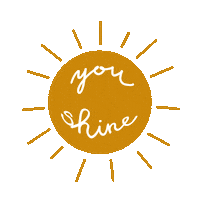 eweeillustration sun yellow spring positive Sticker