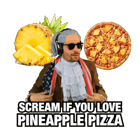 Hawaiian Pizza Sticker