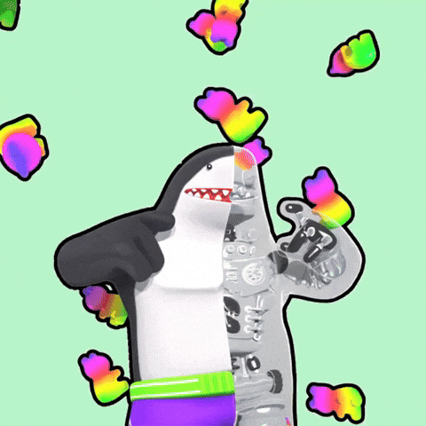 Shark Gummies GIF by Party Icons