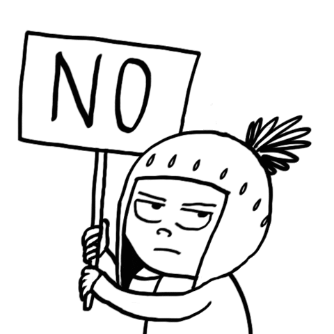 raintome giphyupload no nope adolfo Sticker