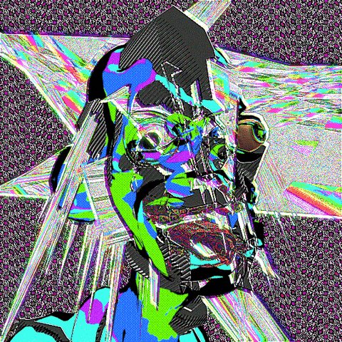 Brain Damage Glitch GIF by davidvnun