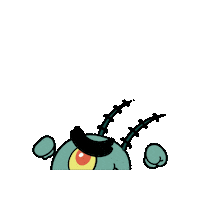Spongebob Plankton Sticker by Paulberger