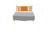 Bed Bedroom Sticker by Indolinen