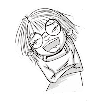 Girl Joke Sticker by Rundfux