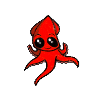 Squid Sticker by Calamar Records