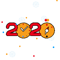 mastercardrussia snow 2020 new year count Sticker