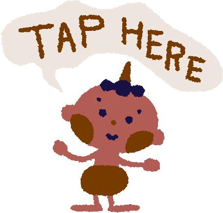 Illustration Click Here Sticker