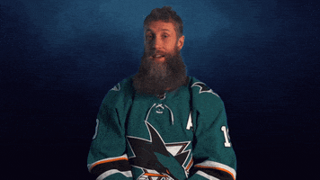 joe thornton wink GIF by San Jose Sharks