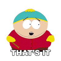 That Is It Eric Cartman Sticker by South Park