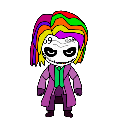 the joker smile Sticker by Naboka Vlad