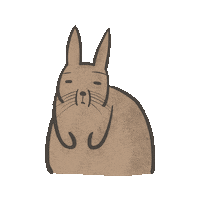 yansitwotwo happy 開心 兔子 厭世兔兔 Sticker